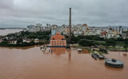 Ribercon - Rio Guaíba pode atingir cota de alerta até sexta-feira em Porto Alegre